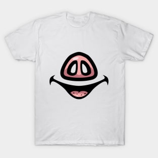 Pig Face Cartoon T-Shirt